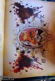 Pattern ng tattoo ng Fox