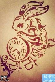 hình xăm thỏ totem