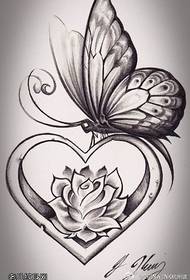 Ракописот за tattooубов со пеперутки работи тетоважи