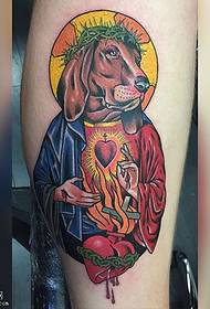 legged Dornen Hond Tattoo Muster