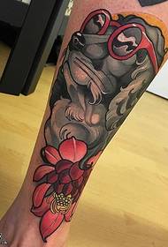 Kallefhond Peony Tattoo Muster