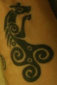 Keltský styl koně totem tetování vzor