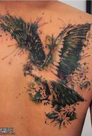 Háttér madár tetoválás minta