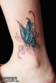 Pattern di tatuu di farfalla blu