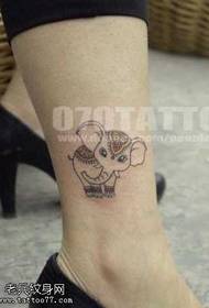 нога супер мило слон татуировки