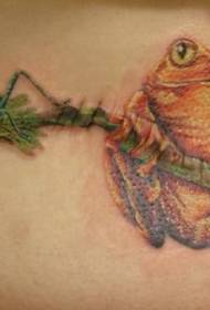 жаба и пајак на дрво Тетоважа шема