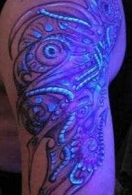 Fluorescenčný tetovací vzor