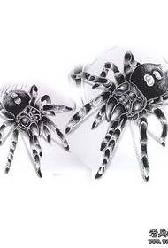 modèl tatoo bèt - modèl tatoo Spider - vèv nwa