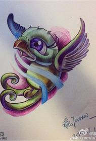 színes rajzfilm fecske tetoválás kézirat kép