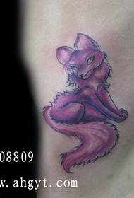 合肥鬼异堂纹身秀图吧:狐狸纹身图案
