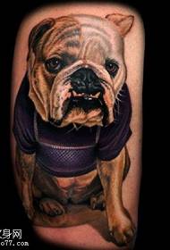 mielas šuniuko tatuiruotės modelis