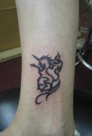 Pictiúr tatú donn tianma treibhe stíl dhonn