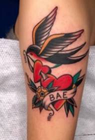 9 modèles de tatouage hirondelle de style oldschool classique