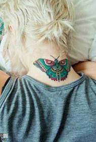 Halsfjärils tatuering mönster
