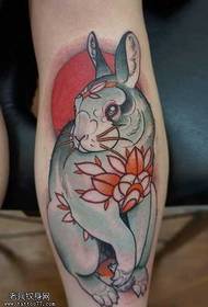 been konijn tattoo patroon