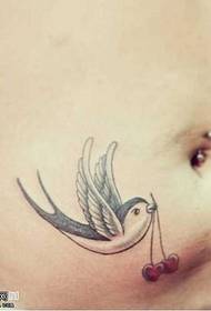 modèle de tatouage hirondelle taille petit