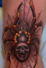 Modello di tatuaggio ragno luminoso spaventoso Cullo