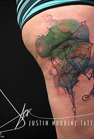liy dlo akwèlèl modèl tatoo elefan an