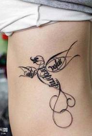 Modello di tatuaggio di uccelli in vita
