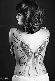Ryg Butterfly tatoveringsmønster