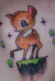 Cute fawn tattoo ნიმუში