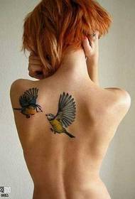 modello piccolo tatuaggio rondine posteriore