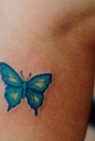 Little blue butterfly tattoo pattern