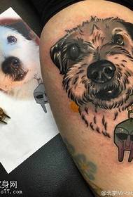 hanka txakur tatuaje eredua