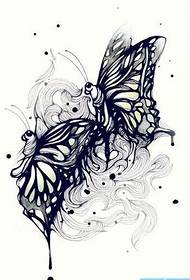 Một hình xăm bản thảo hình con bướm