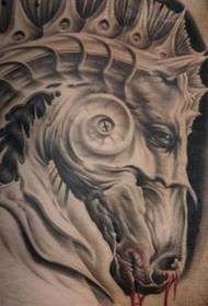 歐美素描馬紋身圖案