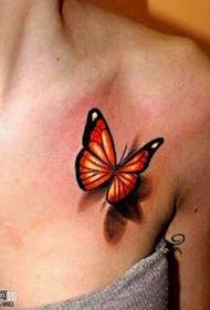 Pectus forma butterfly tattoo