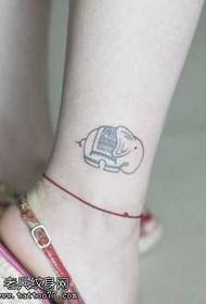 leg elephant tattoo pattern  135850 - Leg Elephant Totem Tattoo Pattern