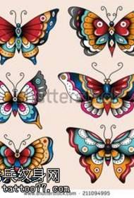 Manuscript مختلف خوبصورت تیتلي واري ٽتوٽ نمونن