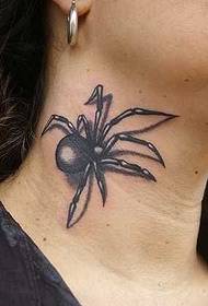 Realistic Spider tattoo pattern