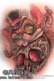 modello di tatuaggio coniglietto dagli occhi rossi