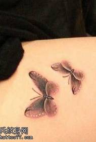 Bein Schmetterling Tattoo Muster
