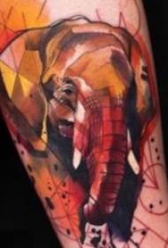 pieni norsu tatuointi 10 ryhmän runko valtava elefantti teema tatuointi malli