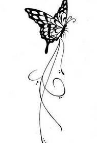 Manuscrittu mudellu di tatuaggi di farfalla