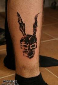 Нога мода кролик татуировки Pattern