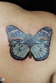 Shoulder butterfly tattoo pattern