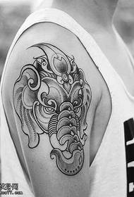 Braccio Sting Elephant Tattoo Pattern