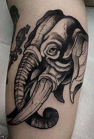 modello di tatuaggio tatuaggio gamba elefante
