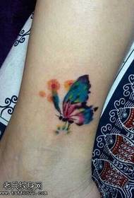 Нога цвет бабочки татуировки