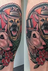 теле модел узорка тетоваже јапанског пса