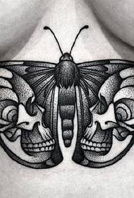 Patró de tatuatge de papallona sota Mimi