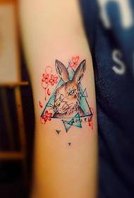 一群可愛的可愛小兔子紋身135351-幾個可愛的小兔子紋身135352-腹部墨水兔子紋身圖案
