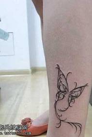 Chân bướm hình xăm hoa văn