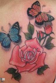 Chest butterfly tattoo patroan