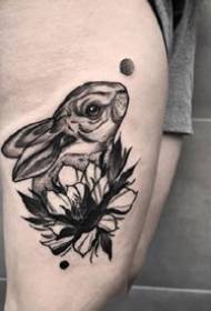 група персоналізованих татуювань про кроликів