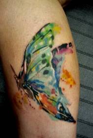 Красив цветен модел татуировка на пеперуда